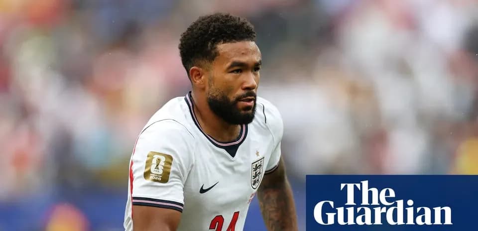 Player in England kit during football match