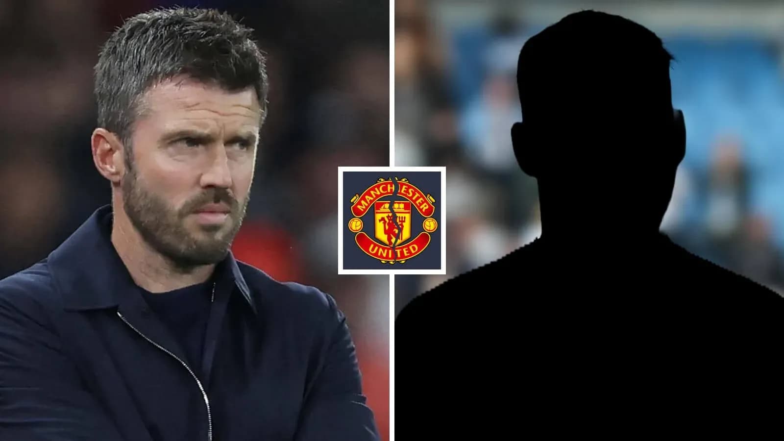 Coach with Manchester United logo beside silhouette