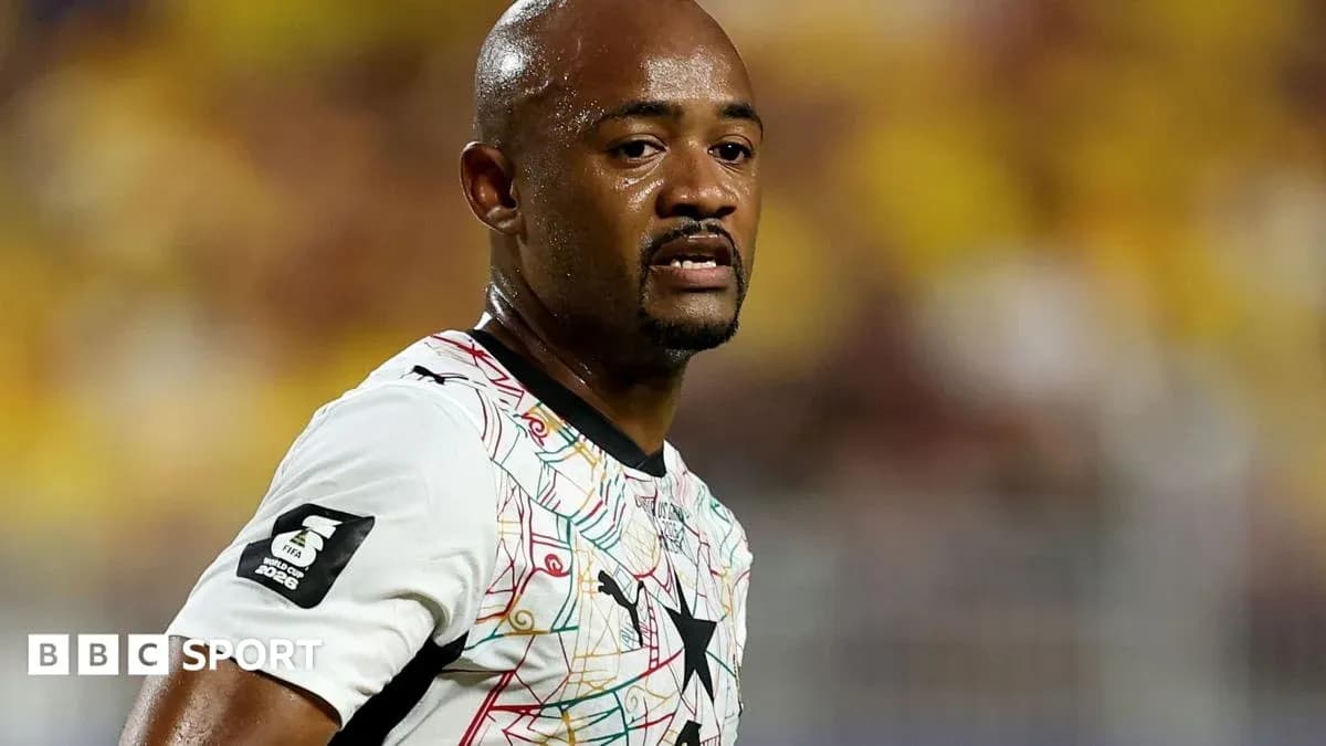 Ghanaian player during a match, wearing team jersey