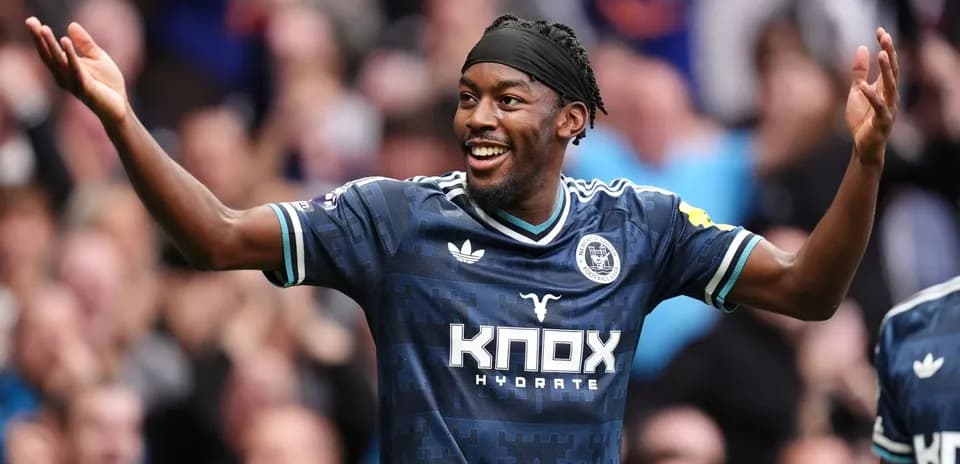 Player celebrating a goal during a match