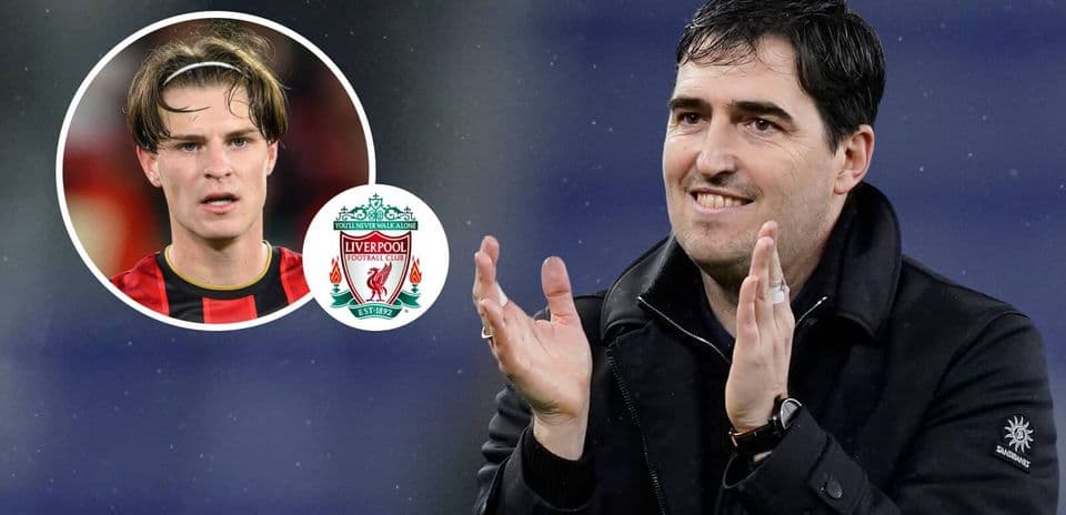 Manager clapping with player image and Liverpool logo