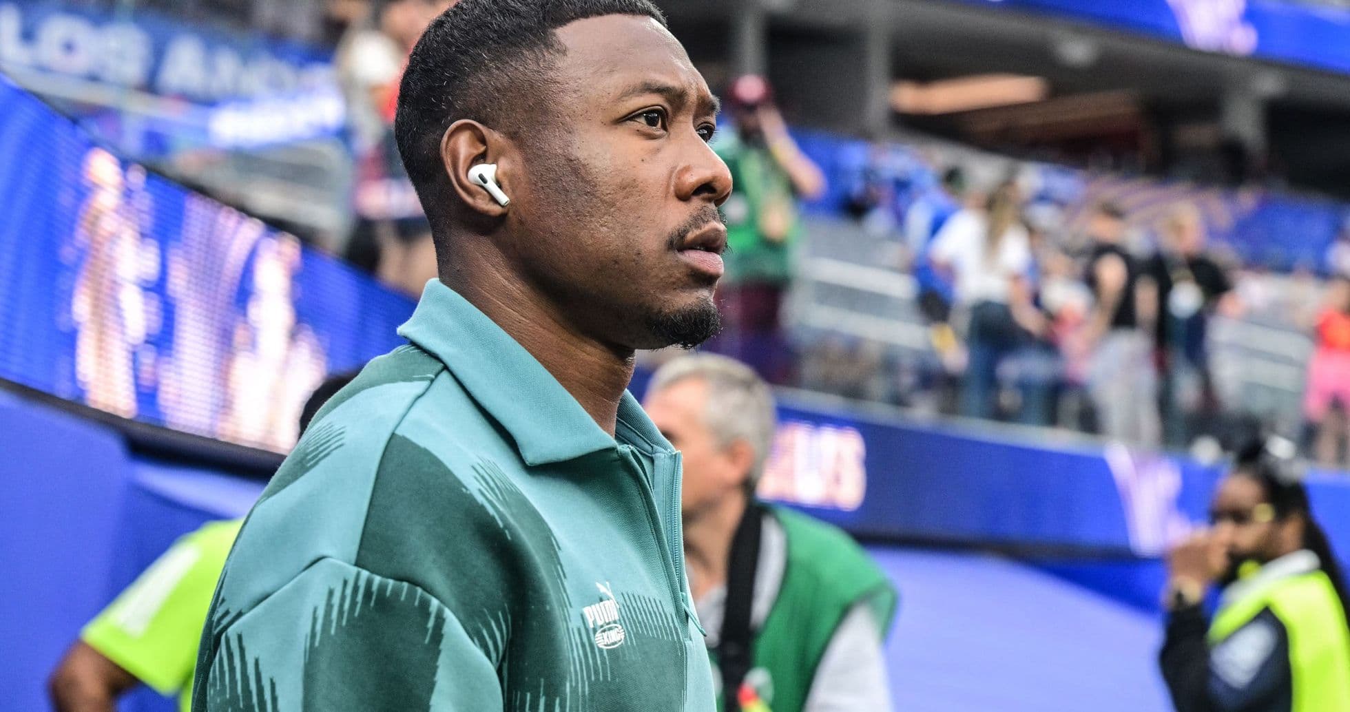 Player walking towards the field before the match