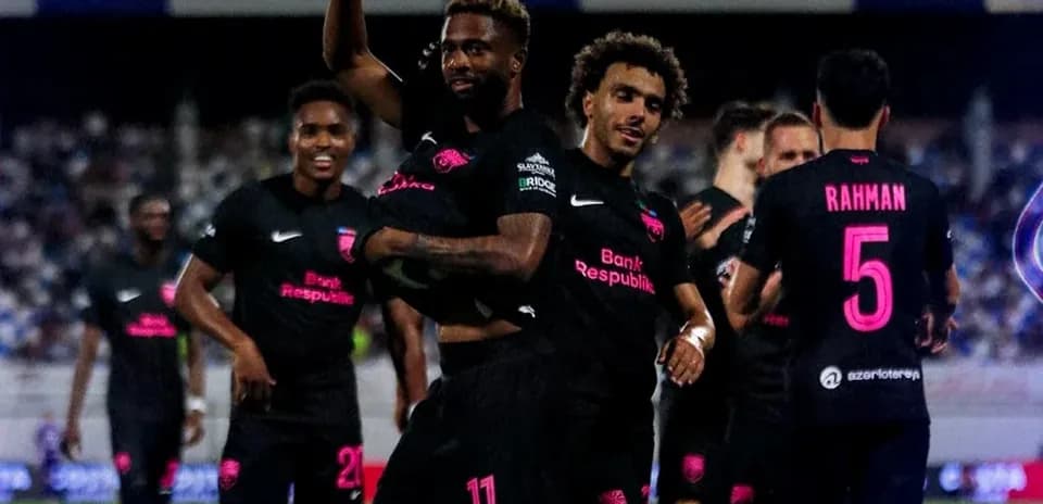 Sabah FA players celebrating a goal