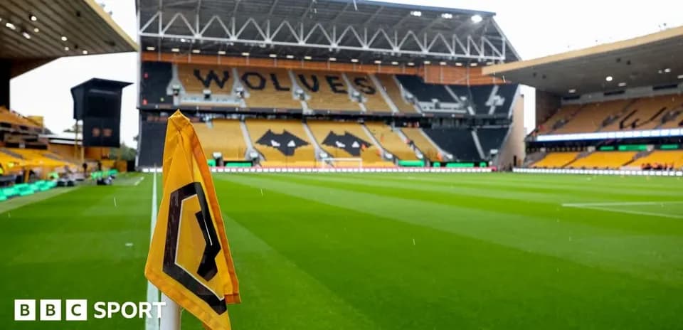 Wolverhampton stadium interior with corner flag