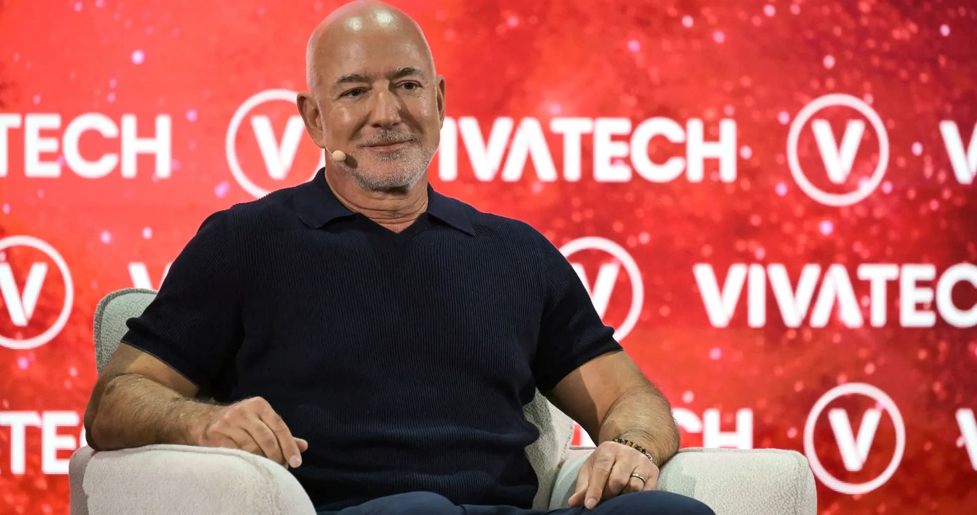 Speaker on stage at Vivatech conference