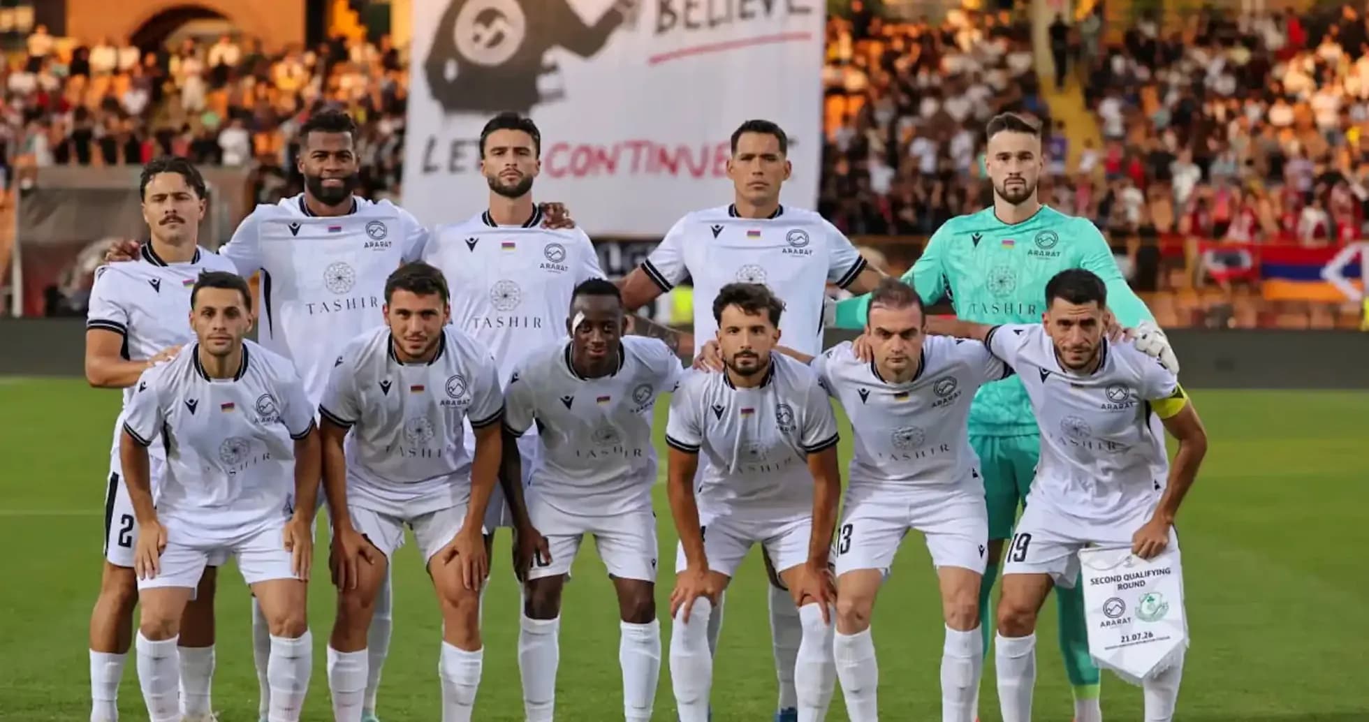 Ararat-Armenia team photo before UEFA match