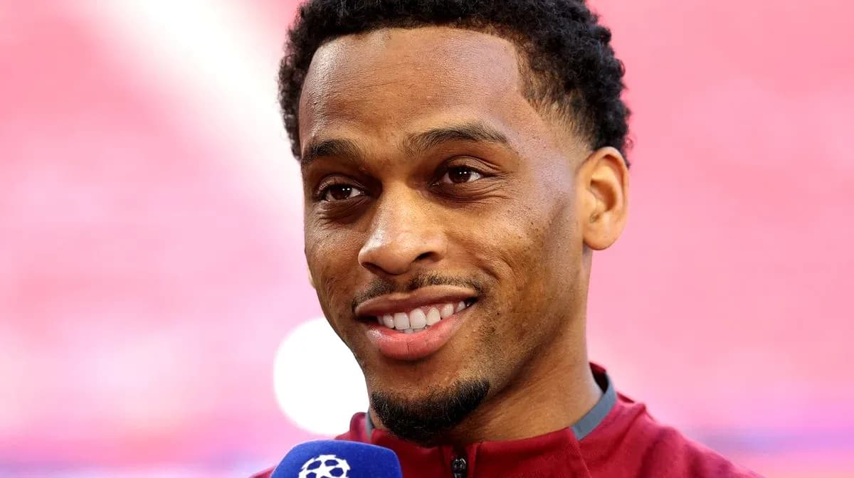 Player speaking during pre-match interview