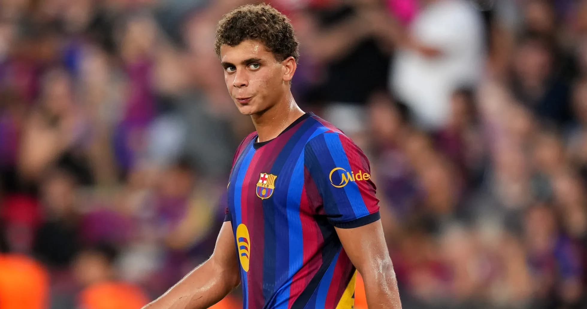 Player in Barcelona kit during a match
