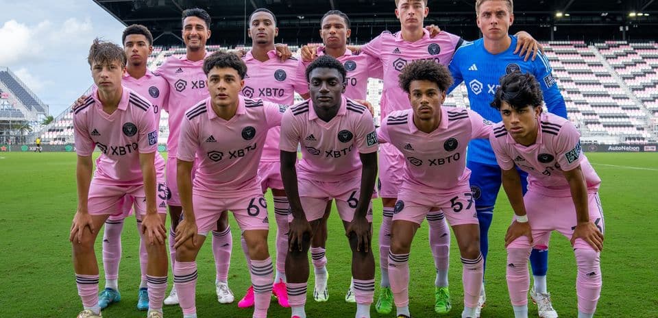Inter Miami II team photo before match