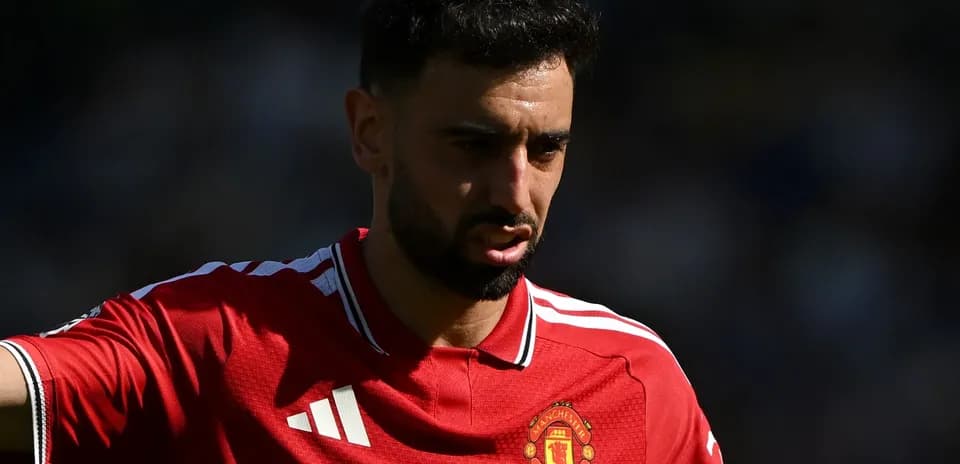 Player in Manchester United jersey during match