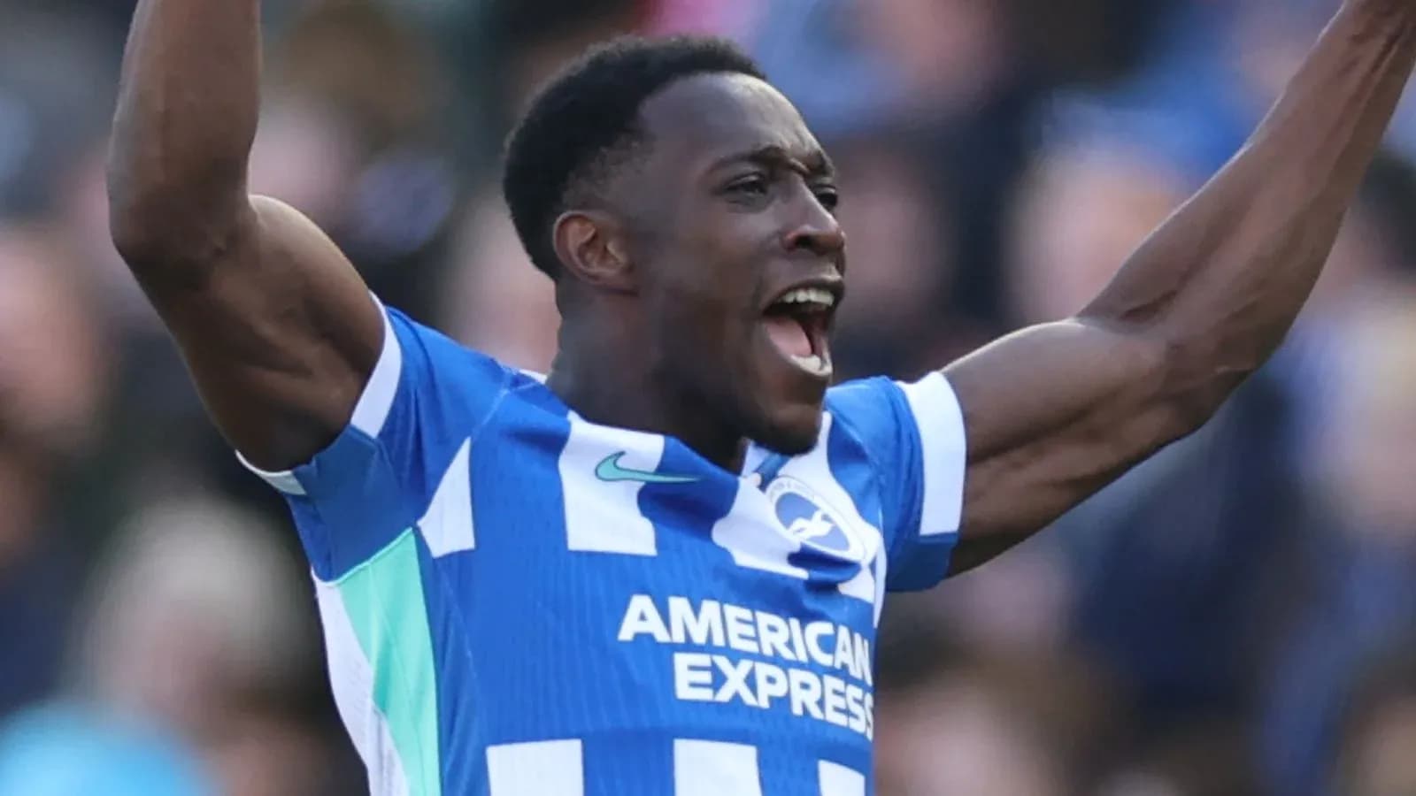 Player celebrating during a football match