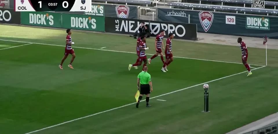 Colorado Rapids II players celebrating a goal