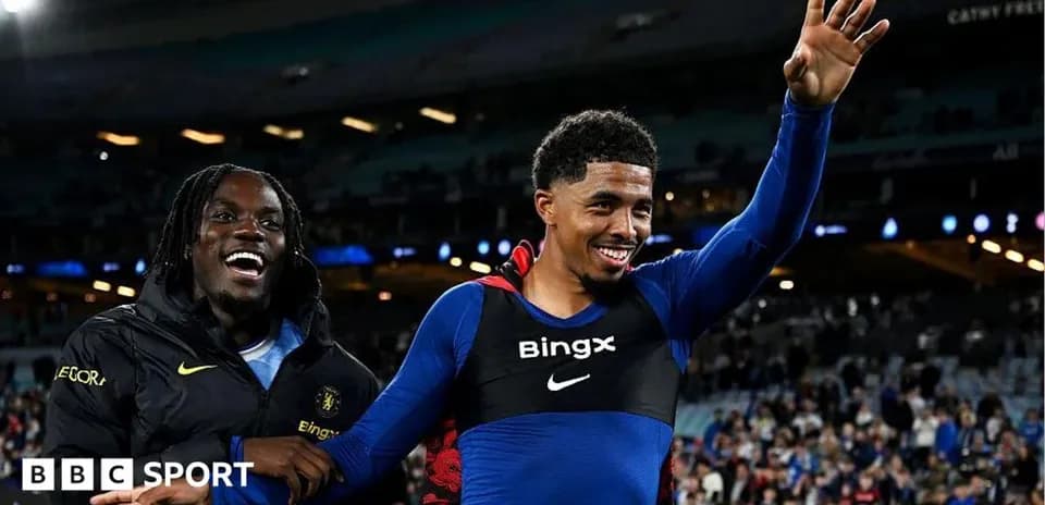 Two players celebrating after a match victory