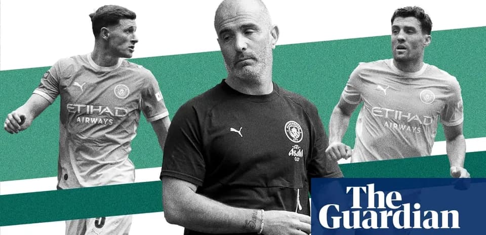 Two players and a coach from Manchester City