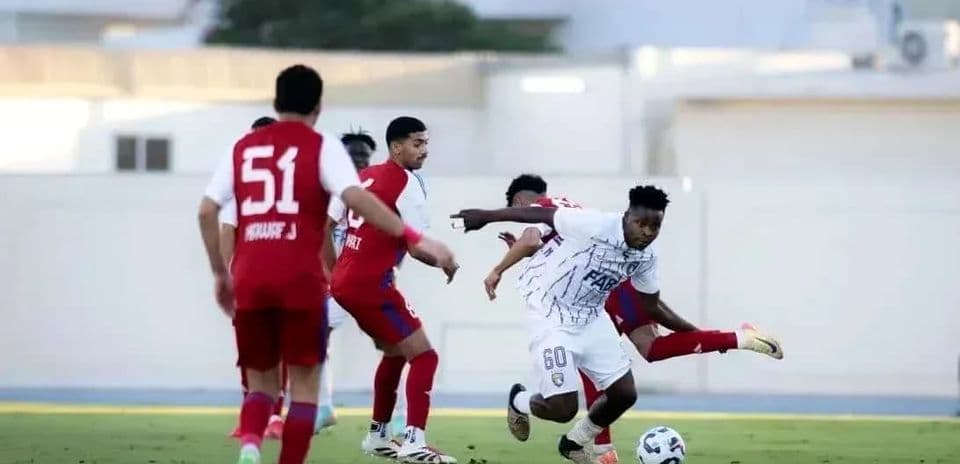 Player dribbling the ball during U23 match