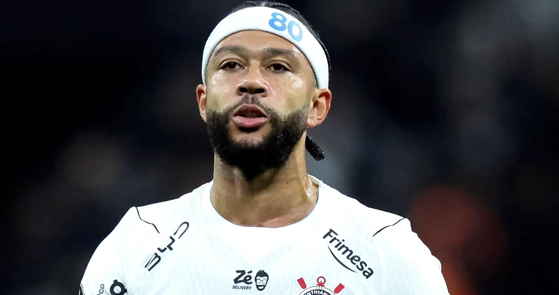 Player wearing Corinthians jersey during a match