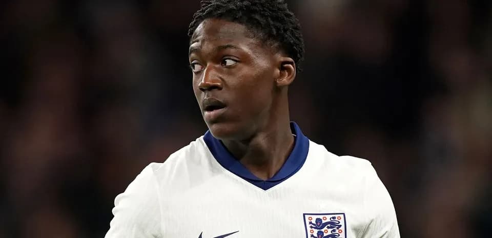 Player in England kit during match action