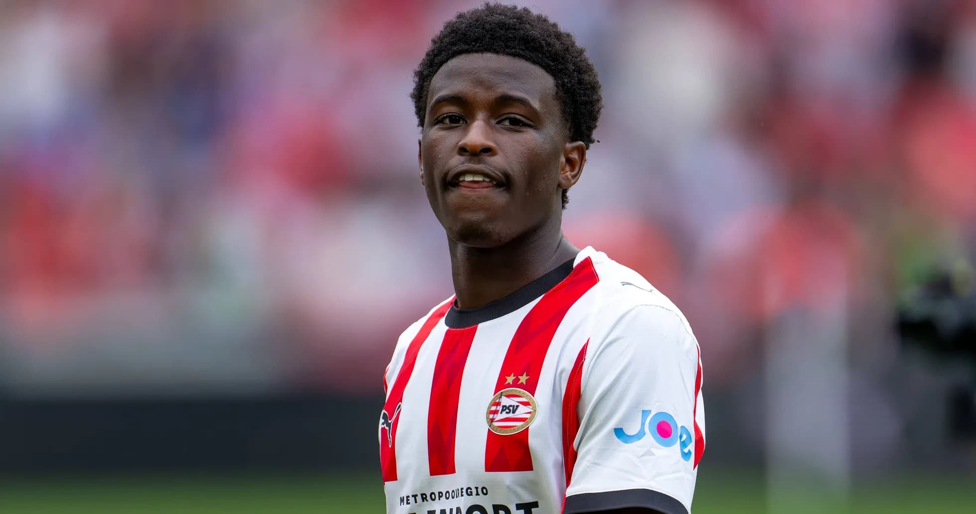 Player in PSV Eindhoven jersey during match
