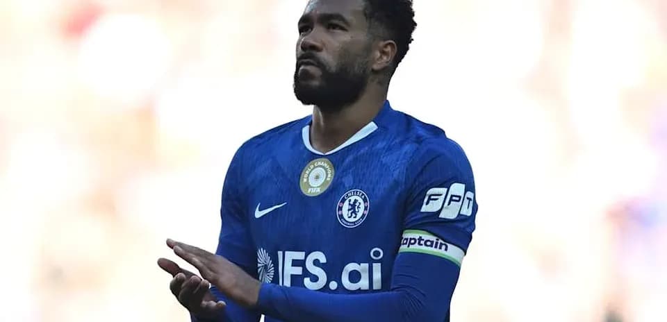 Chelsea player wearing captain's armband during match