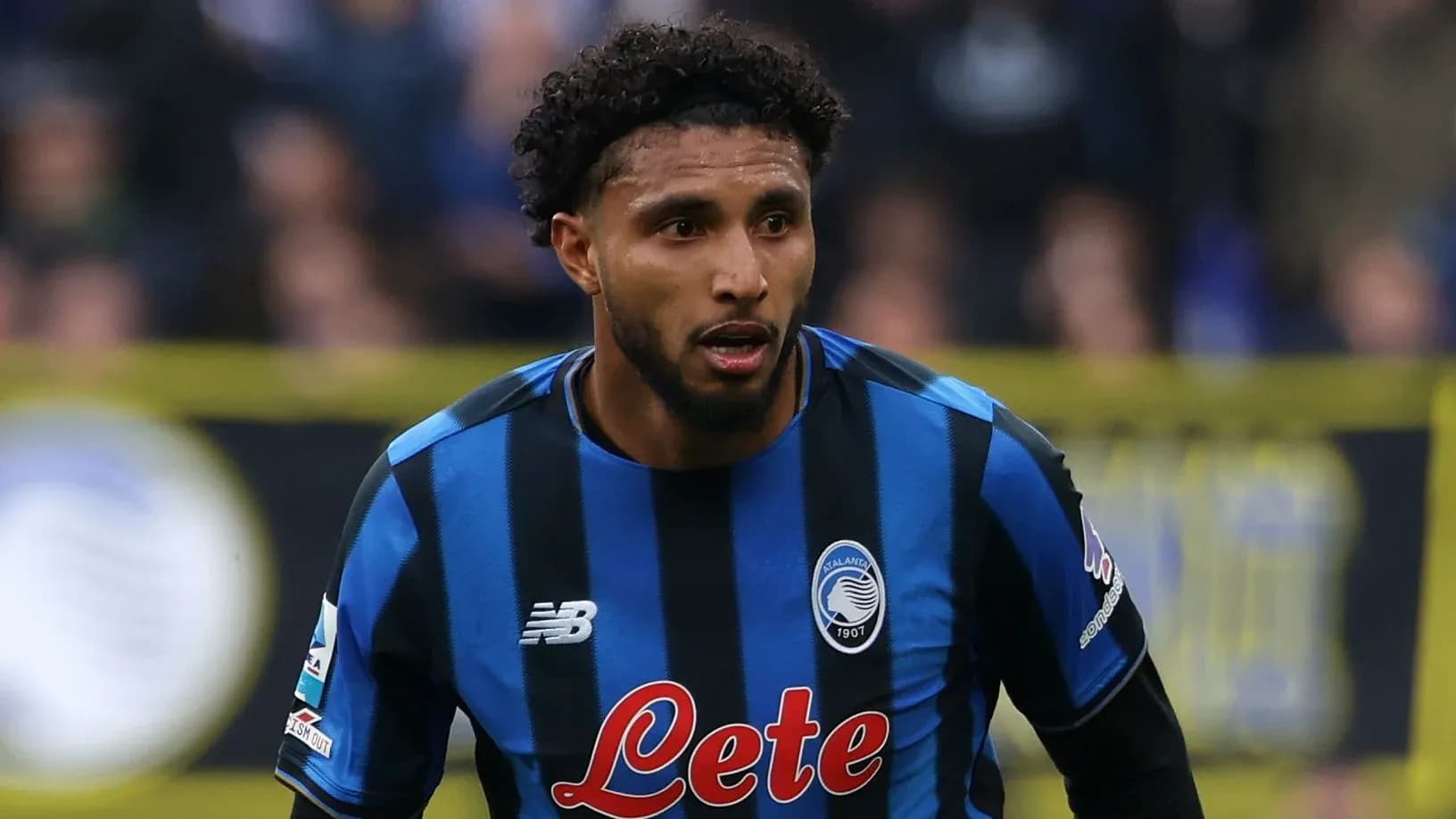 Player in Atalanta jersey during match action