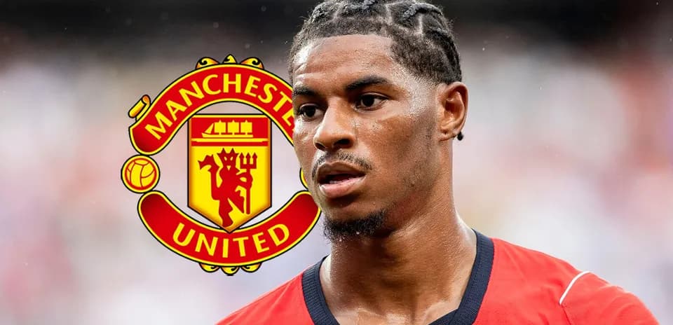 Player in red jersey with Manchester United logo