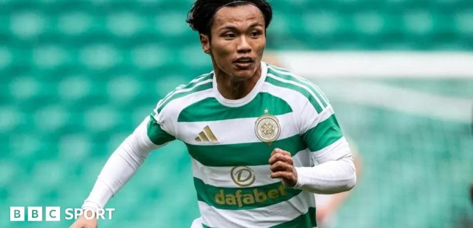 Celtic player running on the pitch during match
