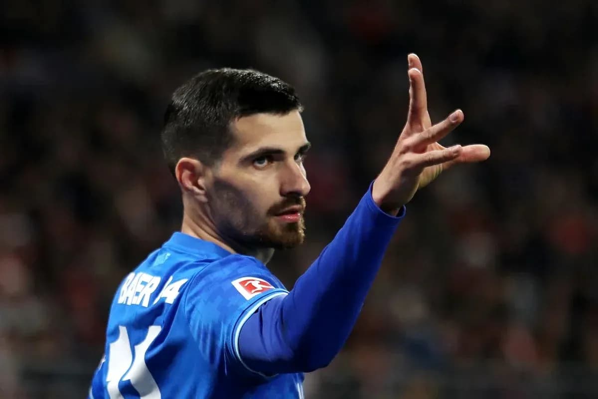 Player gesturing during a match in blue jersey