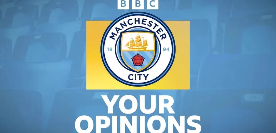 Manchester City logo with seating background