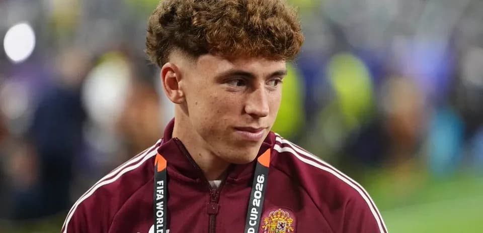 Player wearing Spain jacket at FIFA World Cup event