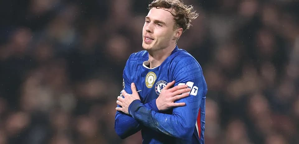 Chelsea player celebrating during match