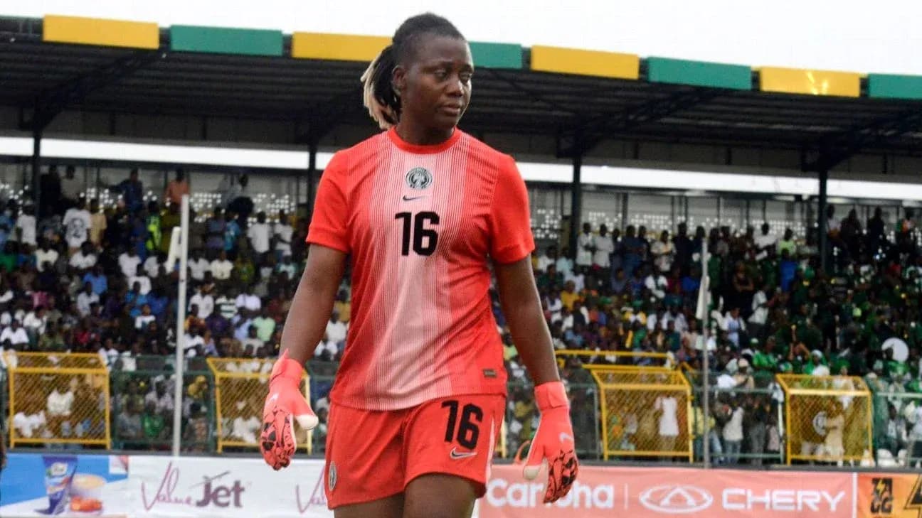 Goalkeeper walking off the field during match