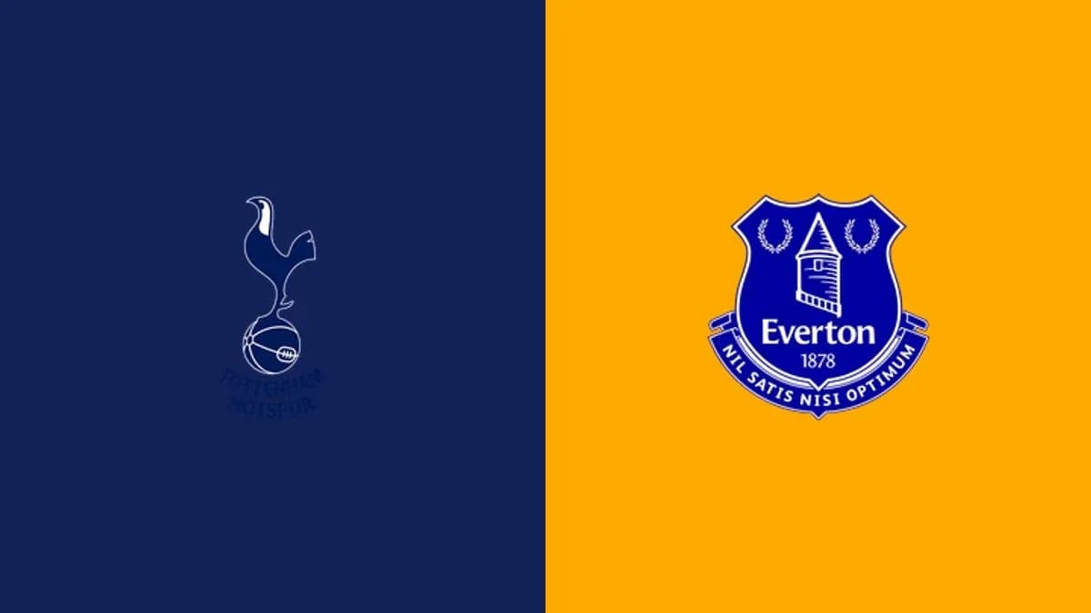 Logos of Tottenham Hotspur and Everton FC