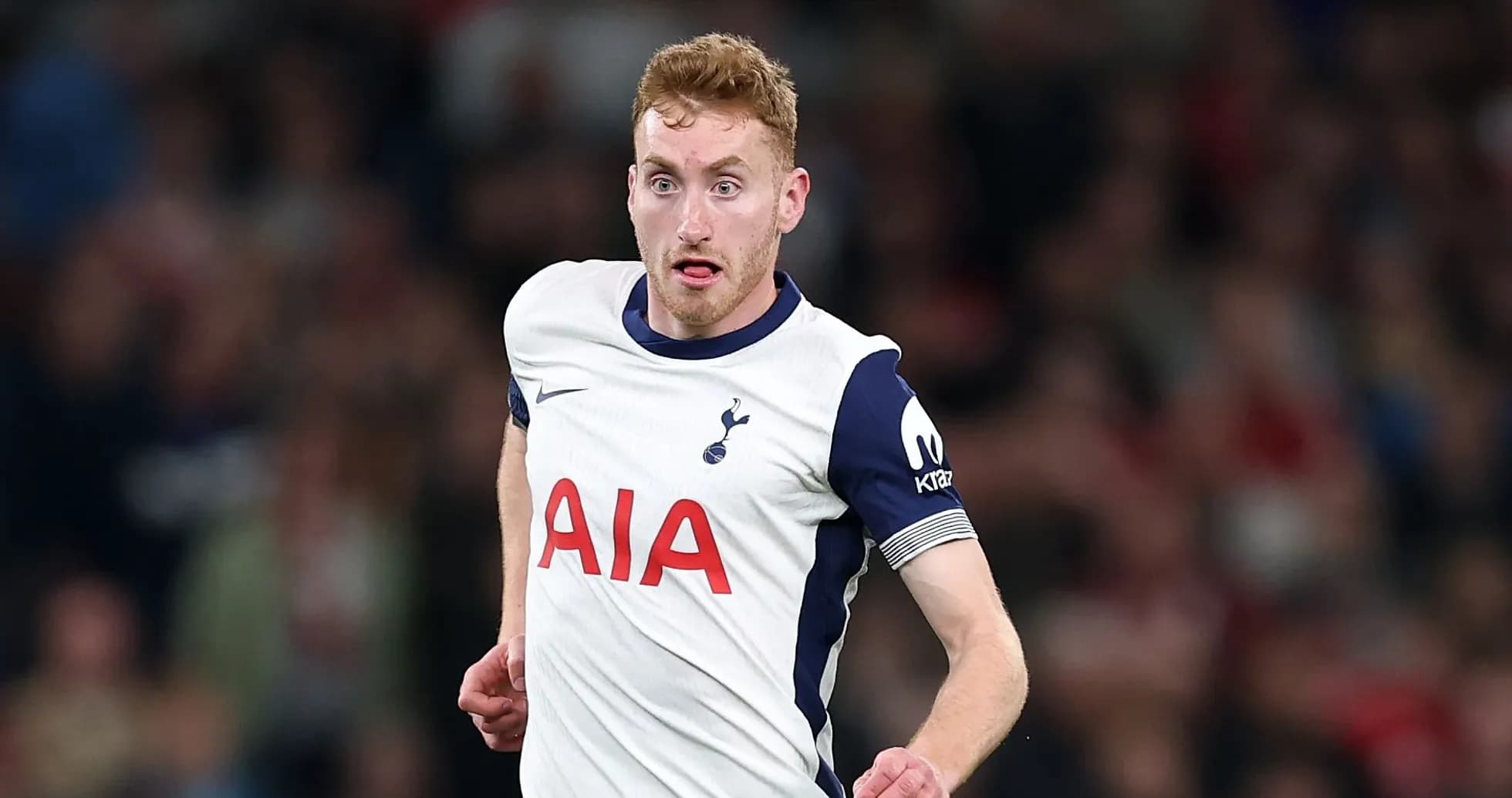Player running during a Tottenham match