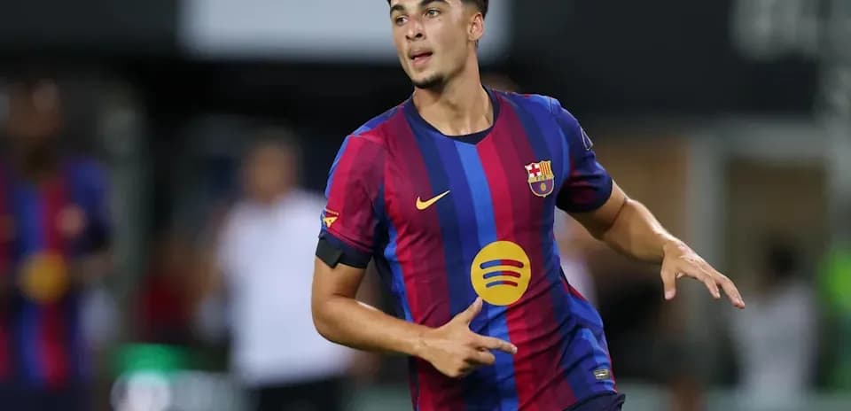Player celebrating a goal for FC Barcelona
