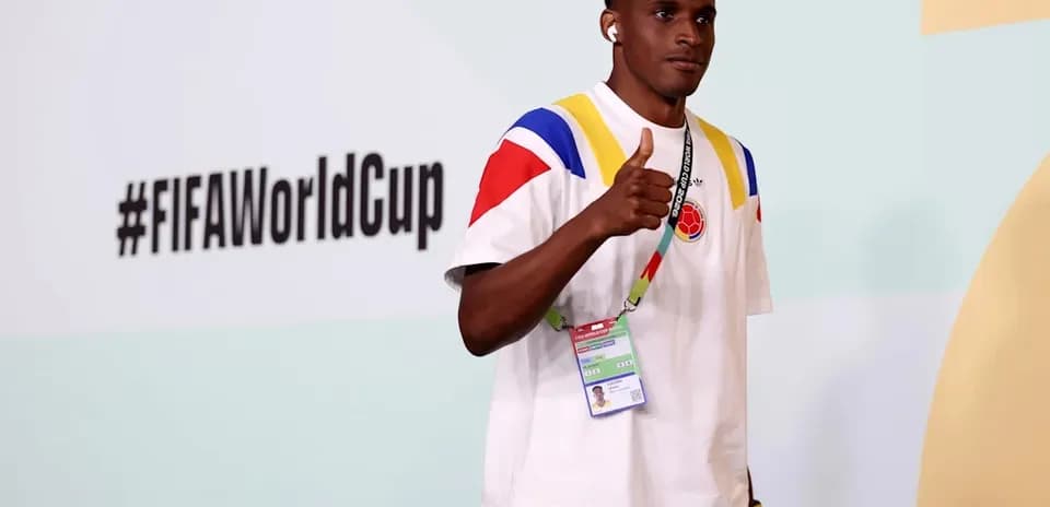 Player giving a thumbs up at FIFA World Cup