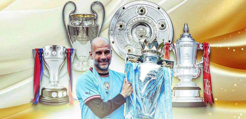 All the Trophies Pep Guardiola Has Claimed in His Managerial Career