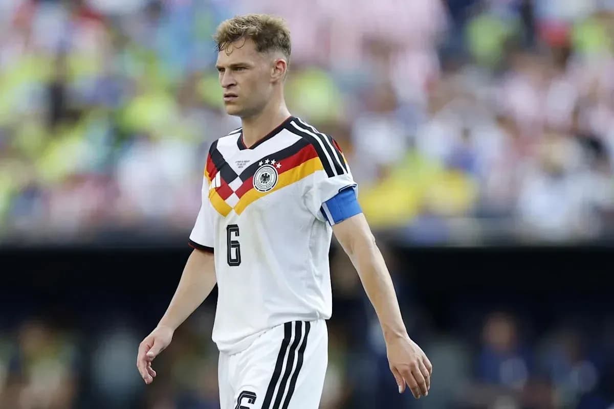 Player wearing Germany jersey with captain's armband Player wearing Germany jersey with captain's armband