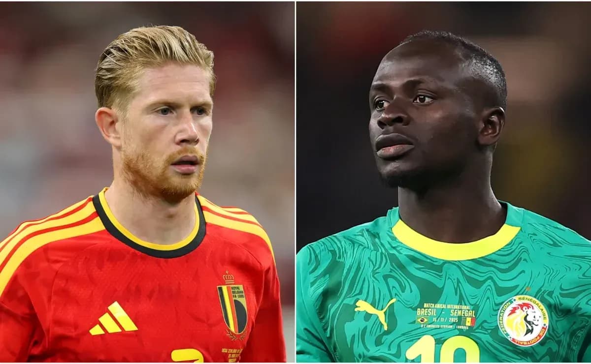Belgian and Senegalese players during World Cup match Belgian and Senegalese players during World Cup match