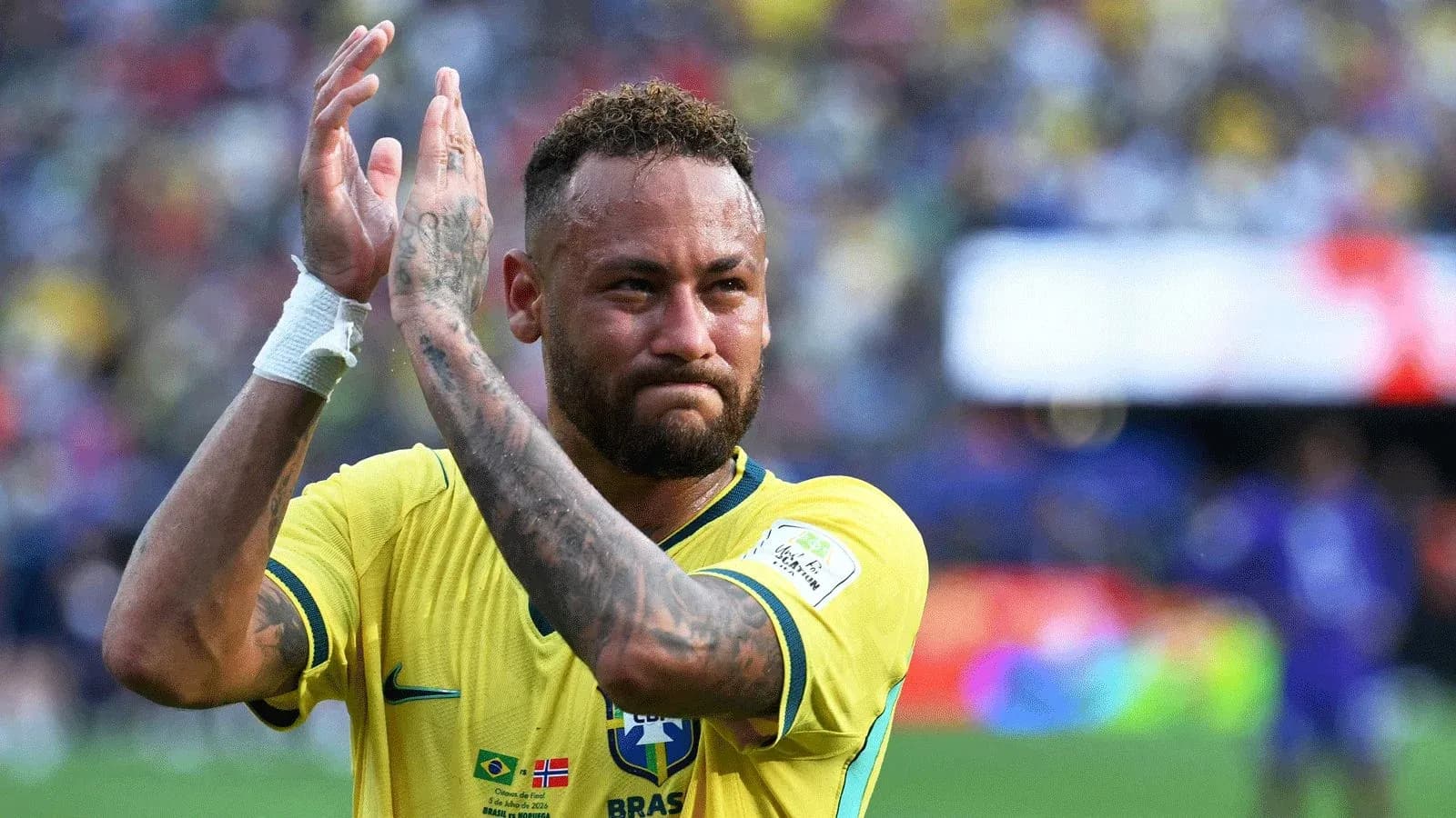 Player celebrating with fans after match Player celebrating with fans after match