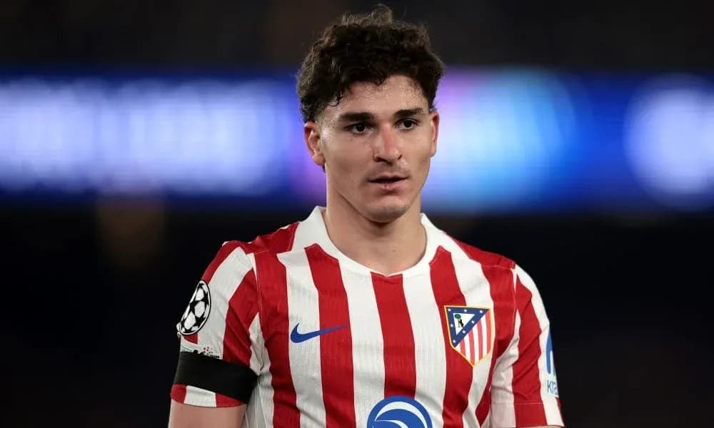 Atletico Madrid player on field during match Atletico Madrid player on field during match