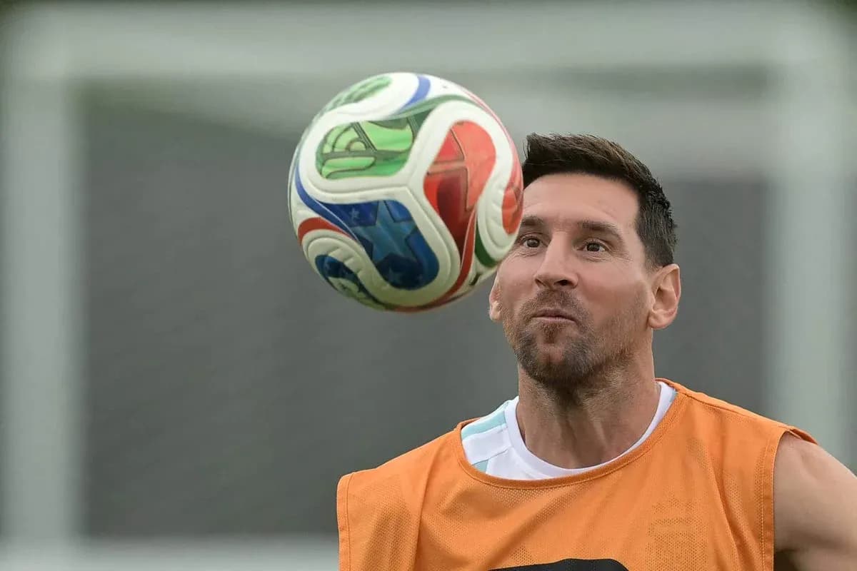 Player juggling a soccer ball during practice Player juggling a soccer ball during practice