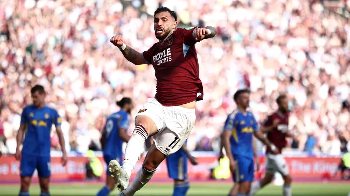 Player celebrating after scoring a goal during match Player celebrating after scoring a goal during match