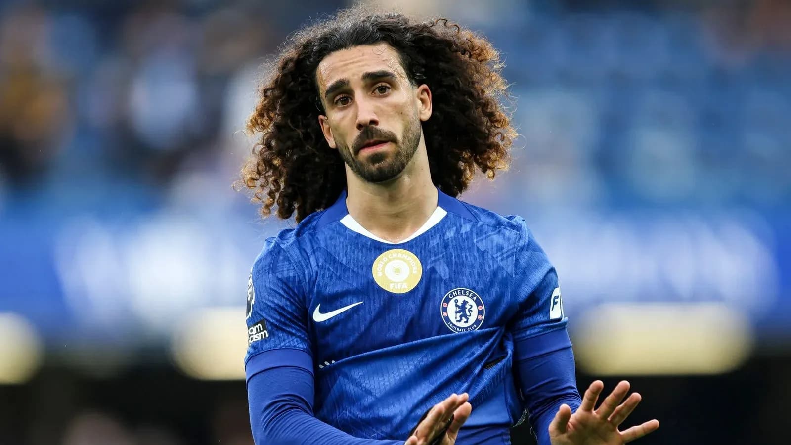 Player wearing Chelsea kit during match Player wearing Chelsea kit during match