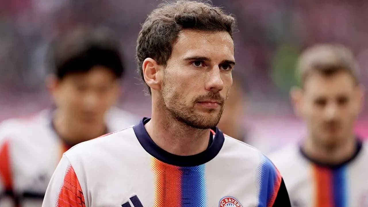 Player in Bayern Munich jersey during pre-match walk Player in Bayern Munich jersey during pre-match walk