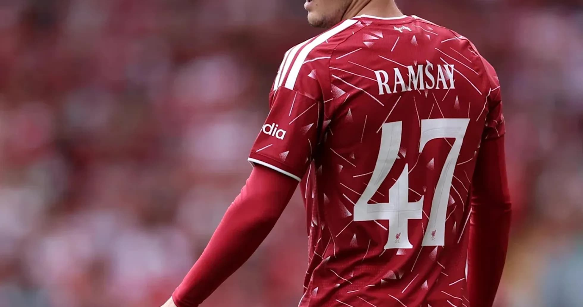 Player wearing red jersey with number 47 Player wearing red jersey with number 47