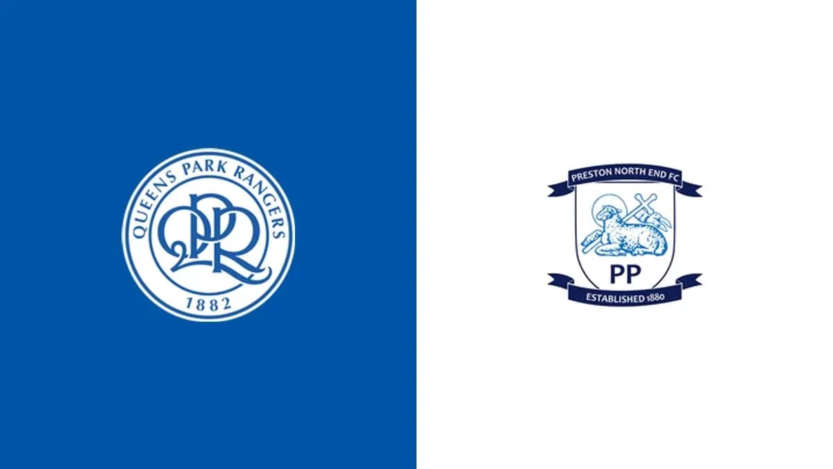 Logos of Queens Park Rangers and Preston North End Logos of Queens Park Rangers and Preston North End