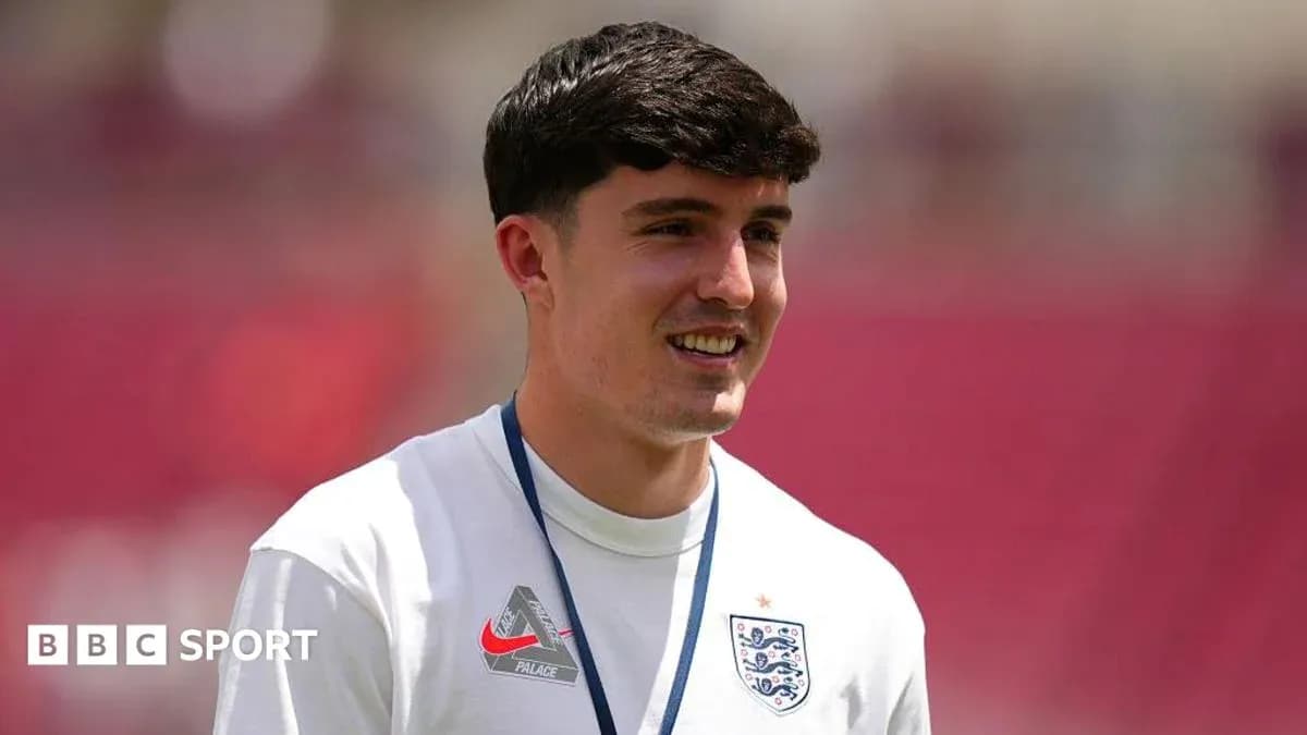 Player in England kit smiling during warm-up Player in England kit smiling during warm-up