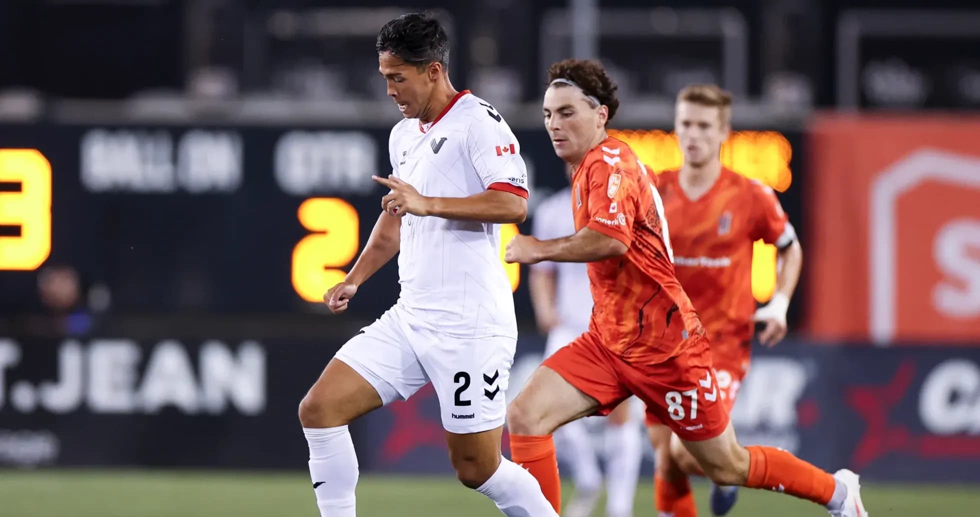 Players competing during Vancouver FC vs Forge match Players competing during Vancouver FC vs Forge match