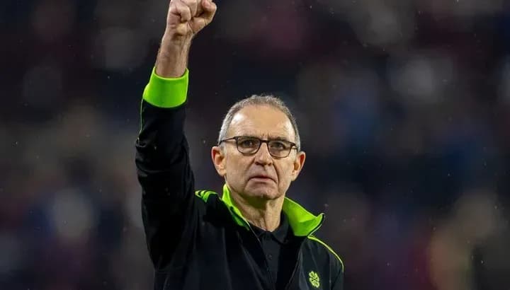 Manager raising fist in celebration during match Manager raising fist in celebration during match