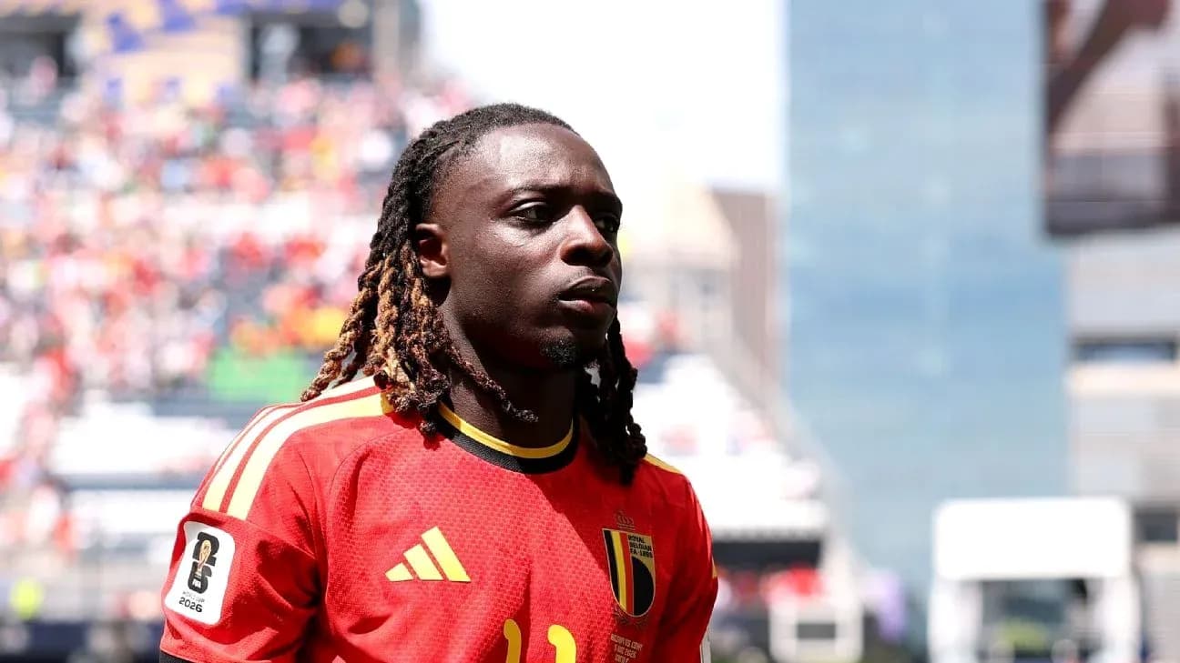Player in Belgium national team jersey before match Player in Belgium national team jersey before match